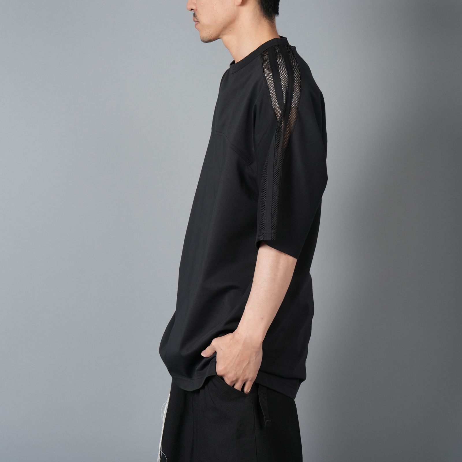 M'S GRACY✨2way ストライプオールインワン 40 白襟 黒 M'S GRACY