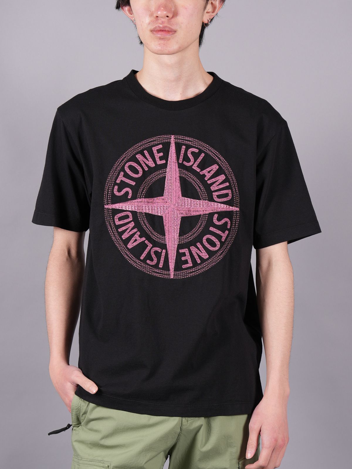 STONE ISLAND - 【ラスト1点】 21580 'STITCHES THREE' EMBROIDERY / T