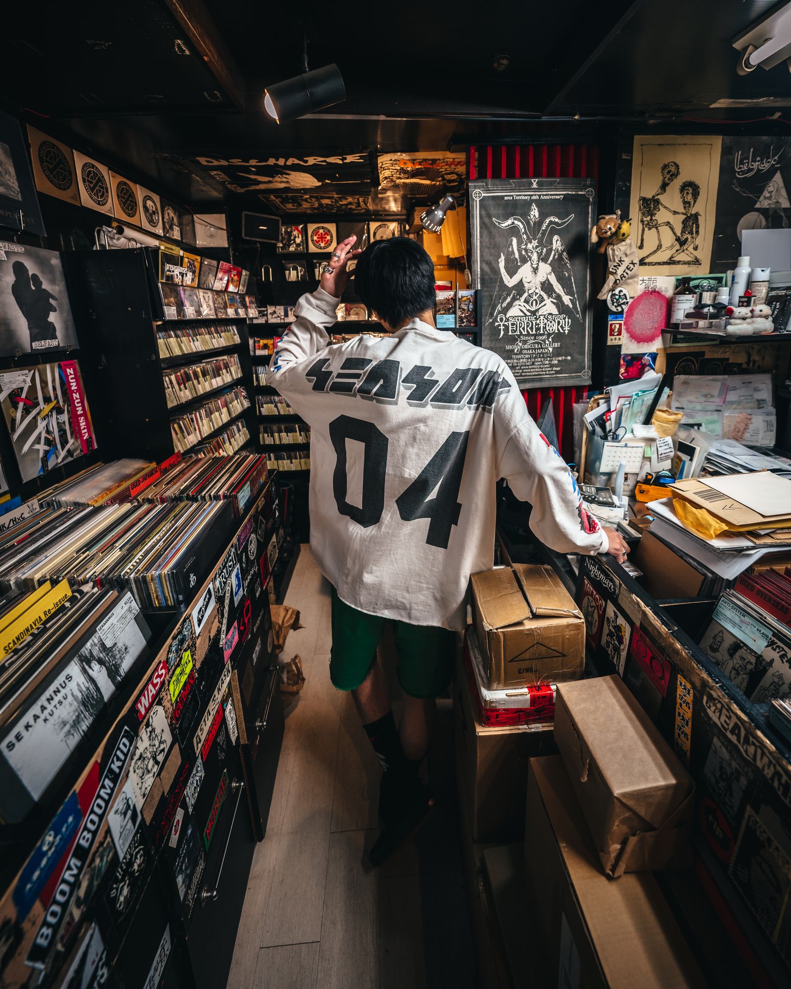 SAINT M×××××× - ラスト1点 / SM-S22-0000-034 / LS TEE / MOTO /WHITE