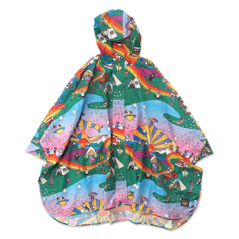 PUNK DRUNKERS - [丘キャンパーズ×kiu]夢の村レインポンチョ | DOLL