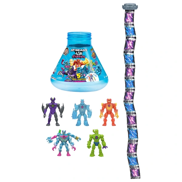 MrBeast Lab Hybrids Hyper Fusion Mix & Match 5 Action Figures Mega