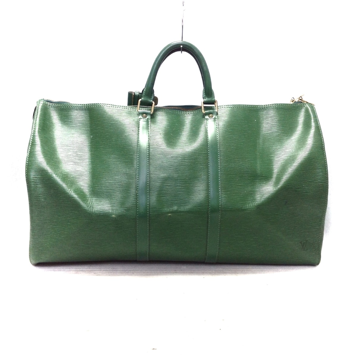 ルイヴィトン/ボストンバッグ/キーポル55/ボルネオグリーン/レザー（LV