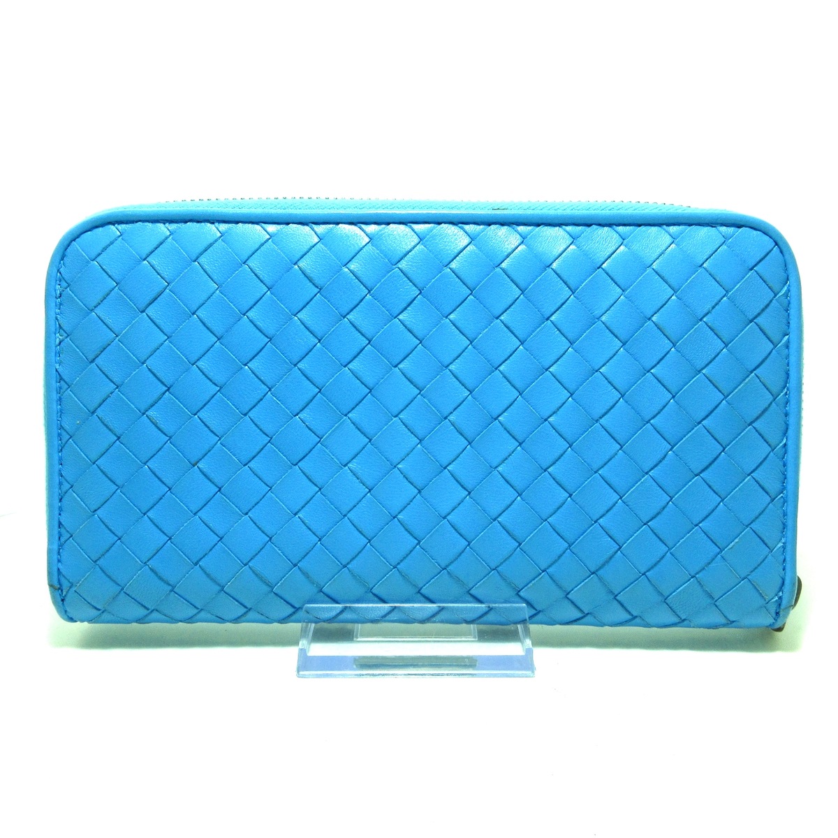 ボッテガヴェネタ/長財布/イントレチャート/ライトブルー/型番