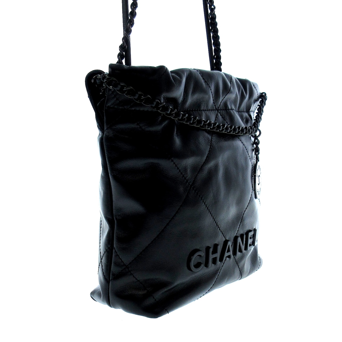 シャネル/ショルダーバッグ/CHANEL 22 ミニ ハンドバッグ/黒