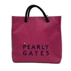 パーリーゲイツ/トートバッグ/ネイビー×レッド×アイボリー/化学繊維の