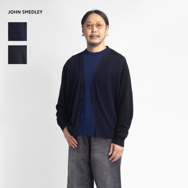 JOHN SMEDLEY ジョンスメドレー S4712 コットン×ウール パネルコンビ