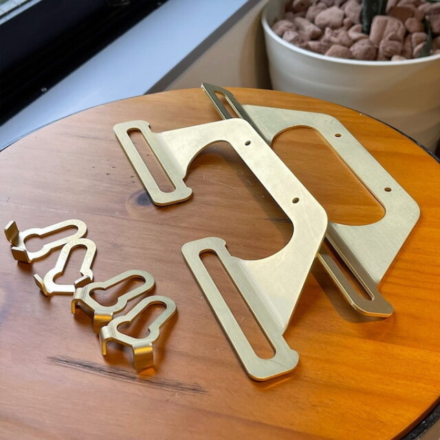 取手 シェルコン 50 真鍮ハンドル 取っ手 コンテナ キャンプ用品