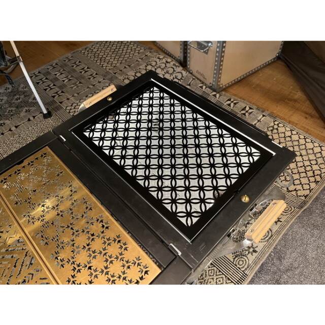 IGT 天板 ワンユニット ブラックアイアン【 七宝 】 アイアングリル