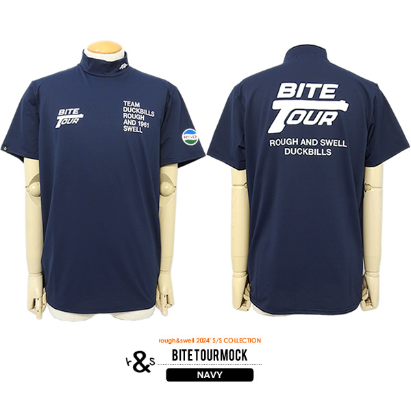 rough&swell［ラフアンドスウェル］BITE TOUR MOCK/ディンプルジャージ