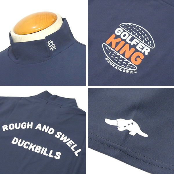 rough&swell［ラフアンドスウェル］GOLFER KING MOCK/半袖モックネック