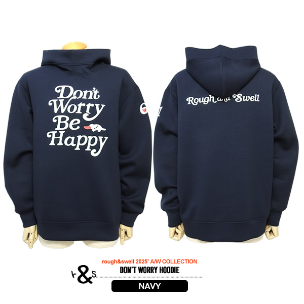 rough&swell［ラフアンドスウェル］DON'T WORRY HOODIE/変形スウェット
