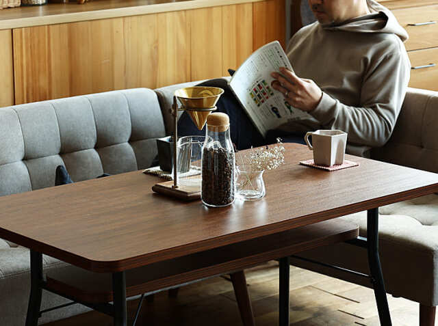 ソファーダイニング3点セット mild（ミルド）グレータイプ｜北欧