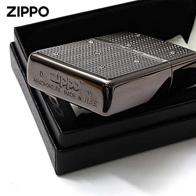 Zippo ジッポー ブリリアント スワロフスキー ブラックニッケル
