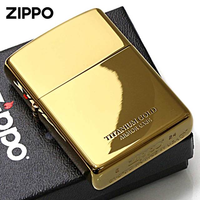 Zippo ジッポー アーマー チタニューム ゴールド ポリッシュ 鏡面