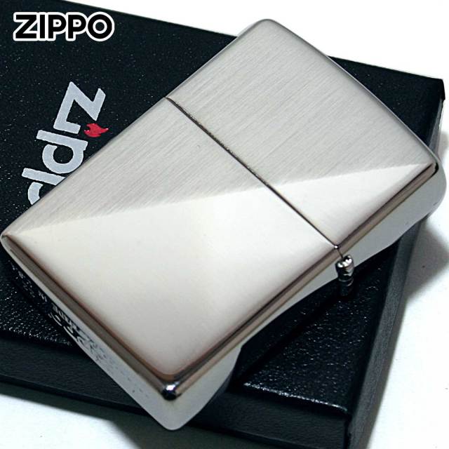 Zippo ジッポー スタンダードハーフ サテーナ ポリッシュ シルバー