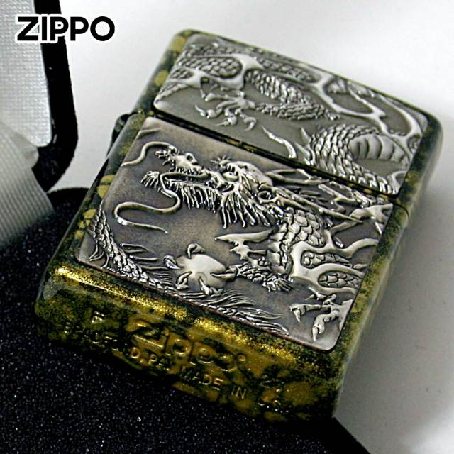 Zippo ジッポー 龍 ドラゴン 鼈甲塗り 伝統工芸 ライズメタル 鼈甲塗り