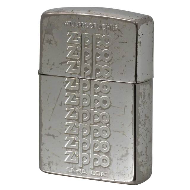 絶版/ヴィンテージ Zippo ジッポー 中古 2002年製造純銀 スターリング