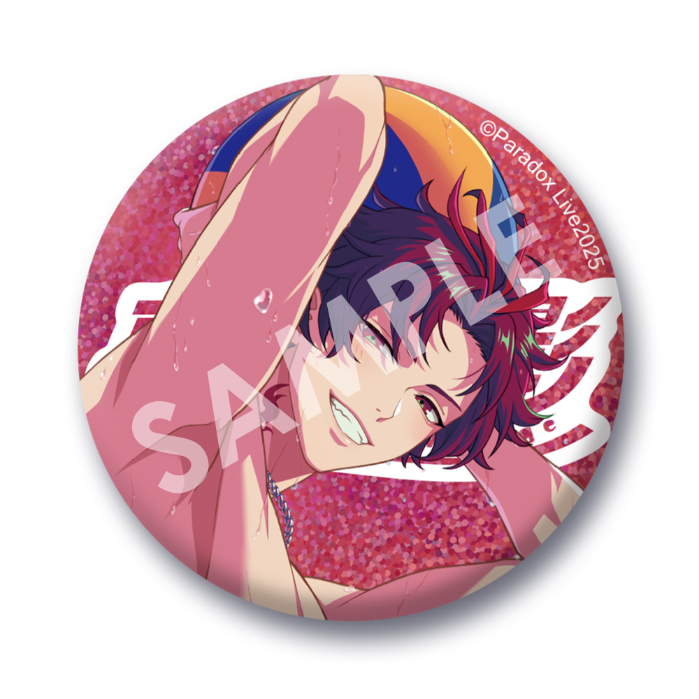 Paradox Live BIG缶バッジ 真夏の幻影 朱雀野 アレン【アニメタイムズ