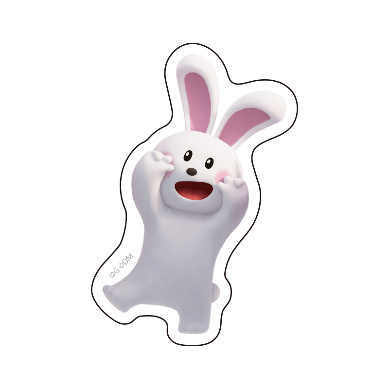ダイカットステッカー うさぎちゃん【THE KLOCKWORX STORE】