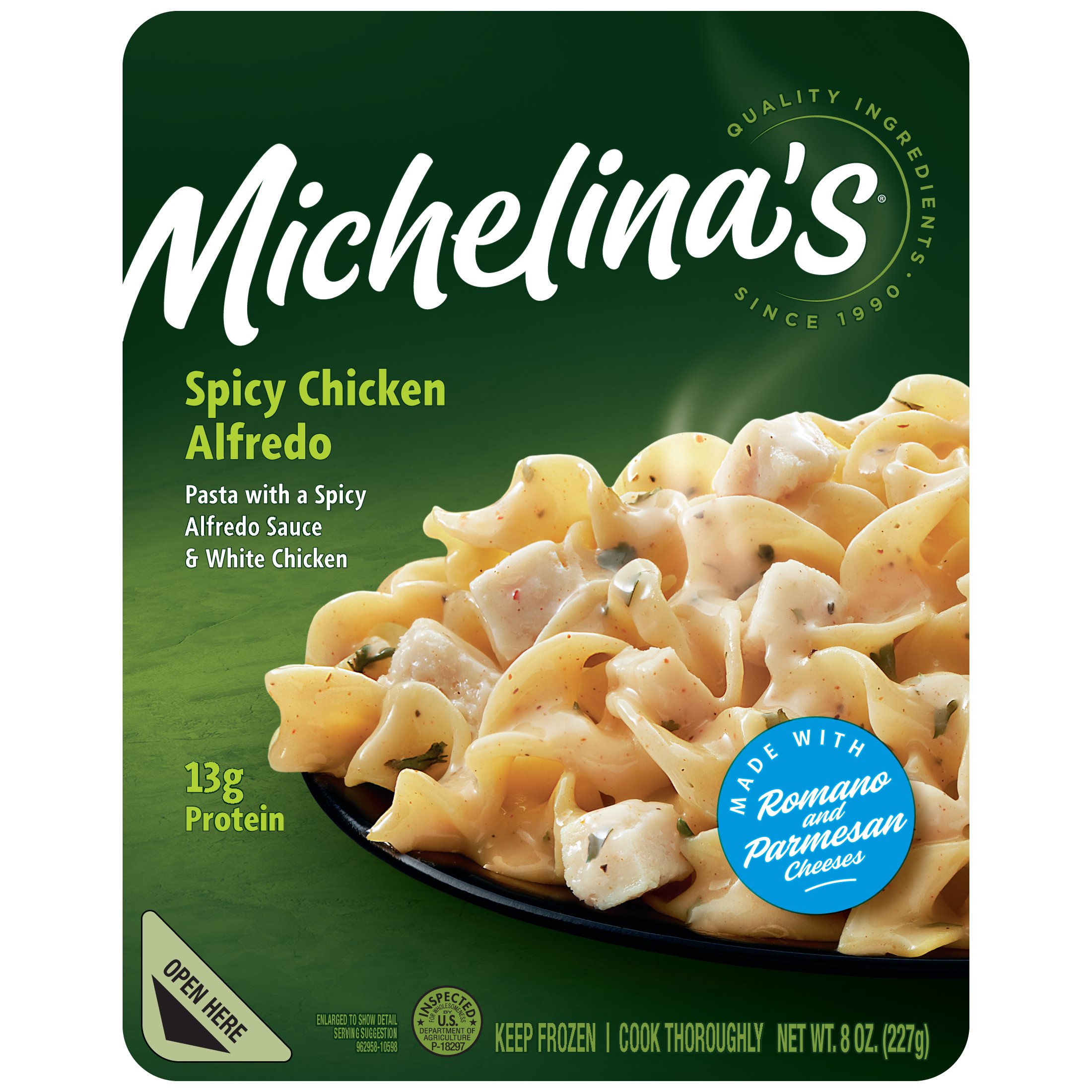 Michelina's Spicy Chicken Alfredo Frozen Meal, 8 oz | Joe V's