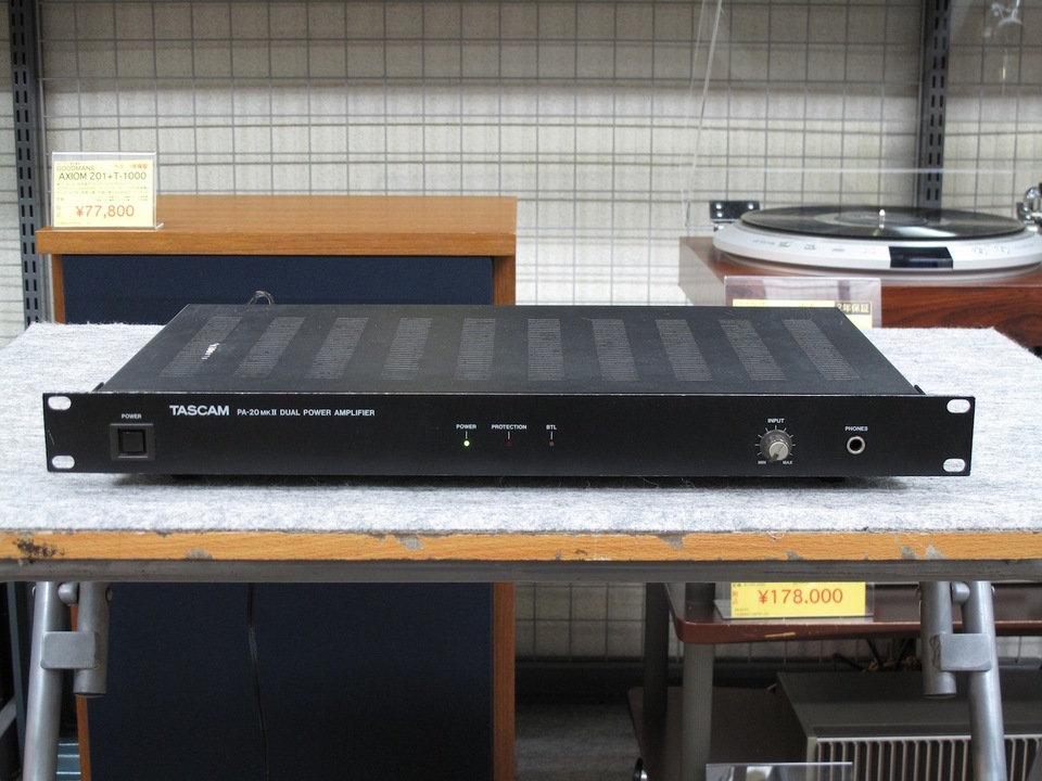 TASCAM PA-20MKⅡ パワーアンプ 動作品 保証有 TASCAM PA-20MKⅡ