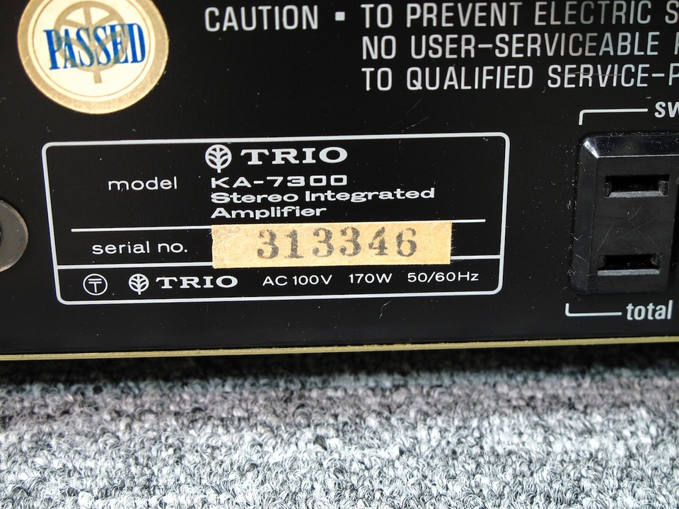 KA-7300 TRIO - 中古オーディオ 高価買取・販売 ハイファイ堂