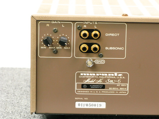 SM-6 MARANTZ - 中古オーディオ 高価買取・販売 ハイファイ堂
