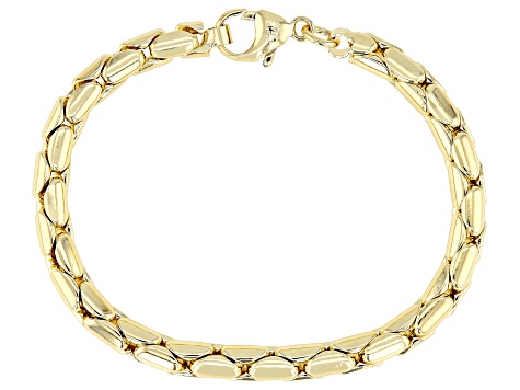 18k Yellow Gold Over Bronze Cardano Link Bracelet - MA832 | JTV