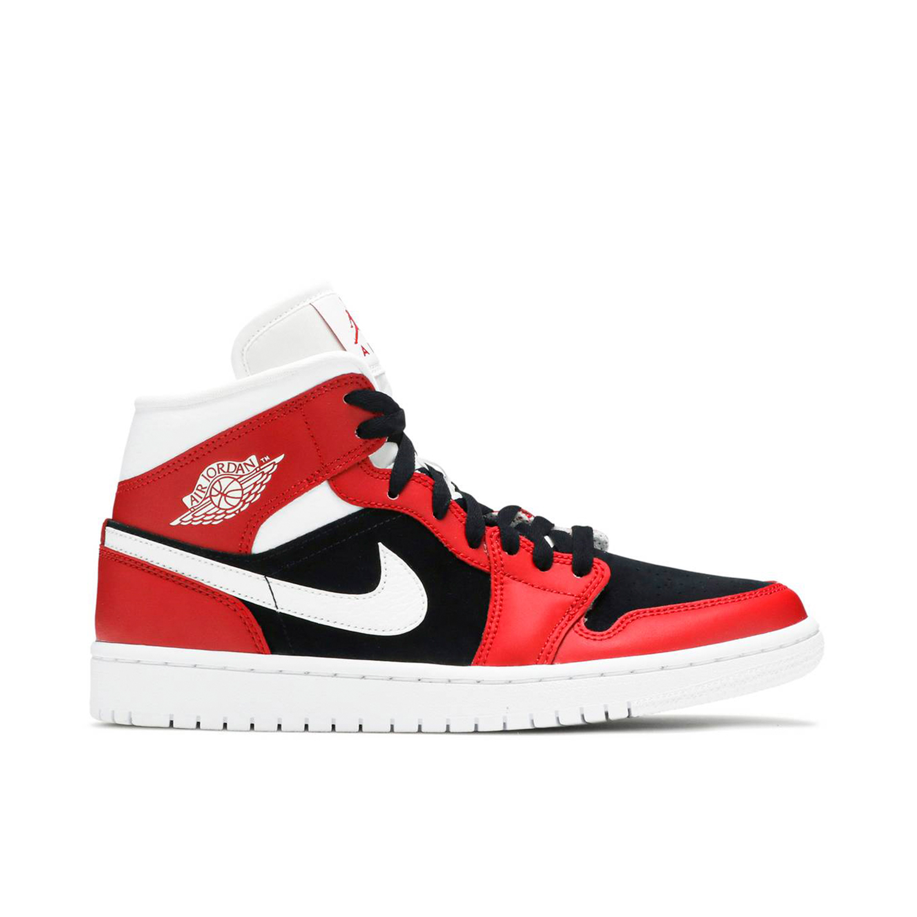 Air Jordan 1 Mid Gym Red Black Womens | BQ6472-601 | Laced