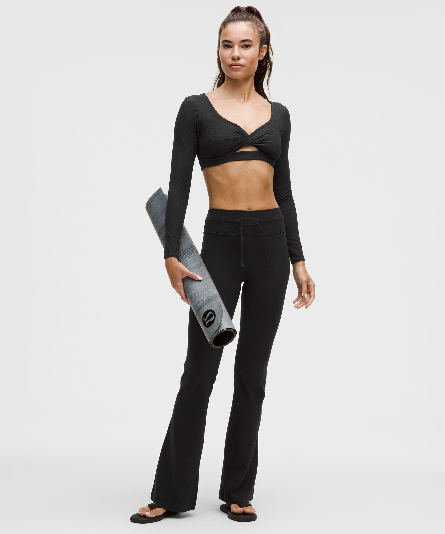 Flared Black Yoga Pants | lululemon