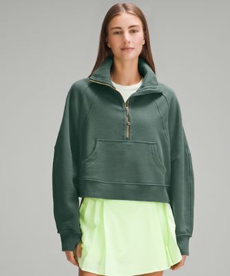 Scuba オーバーサイズ ファネルネックハーフジップ *ゴールドジッパー