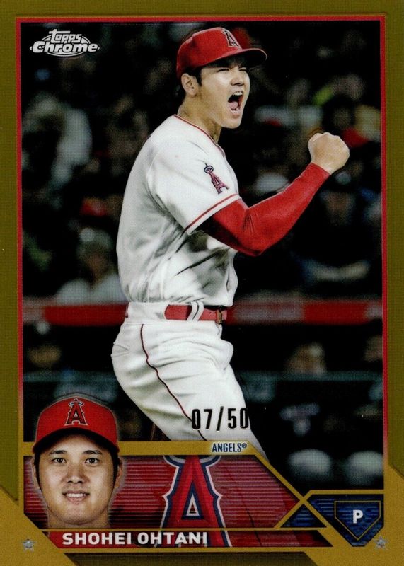 Shohei Ohtani 2023 Topps Chrome #17 Gold Refractor /50 Price Guide