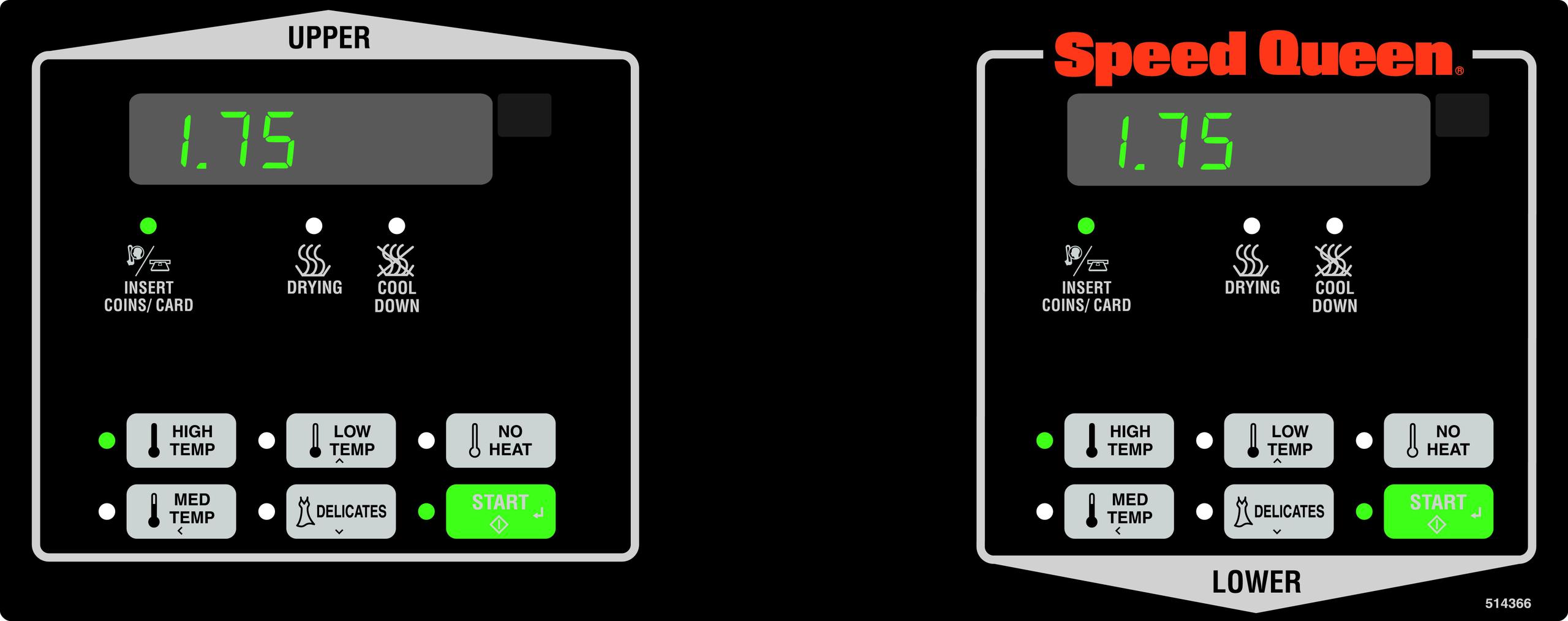 SSGNCAGS113TW01 by Speed Queen - Stack Gas Dryer - Coin-Operated