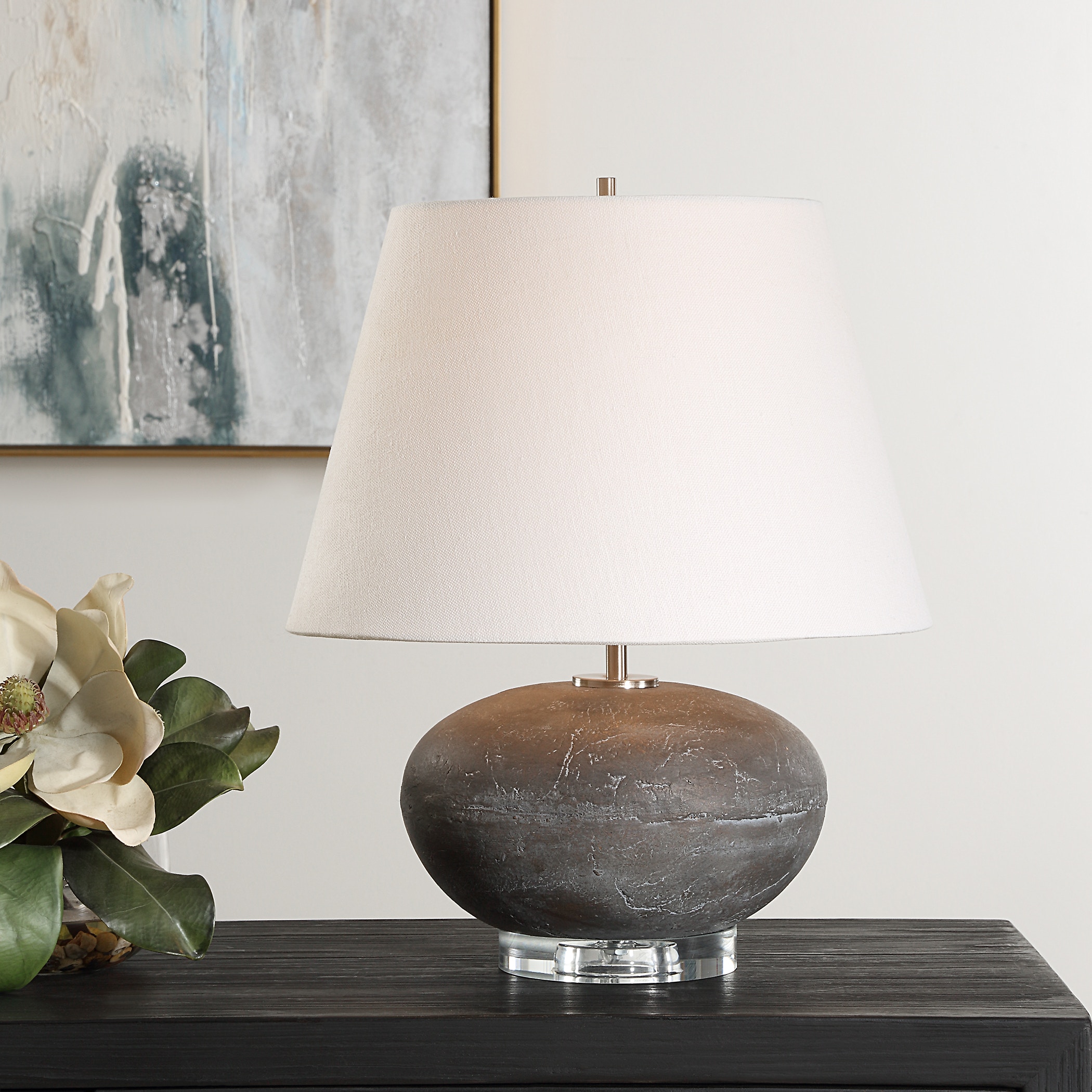 Beckley Gray Stone Table Lamp UT304301