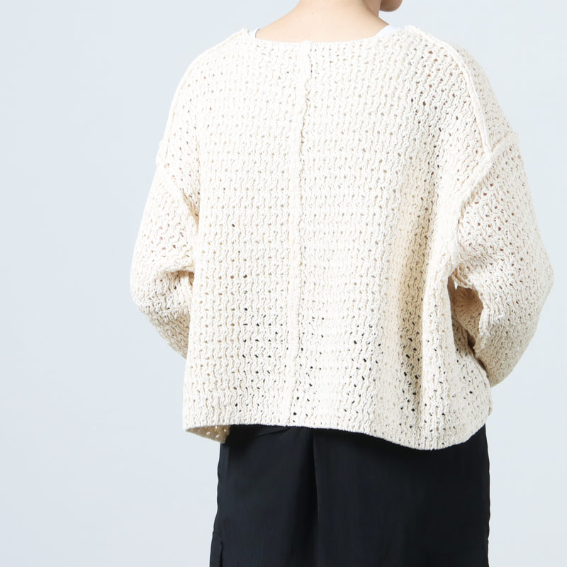 unfil (アンフィル) double honeycomb mesh sweater / ダブルハニカム