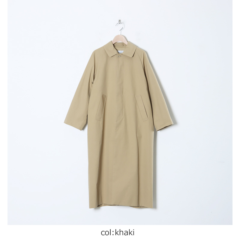 YAECA (ヤエカ) SOUTIEN COLLAR COAT LONG / ステンカラーコートロング