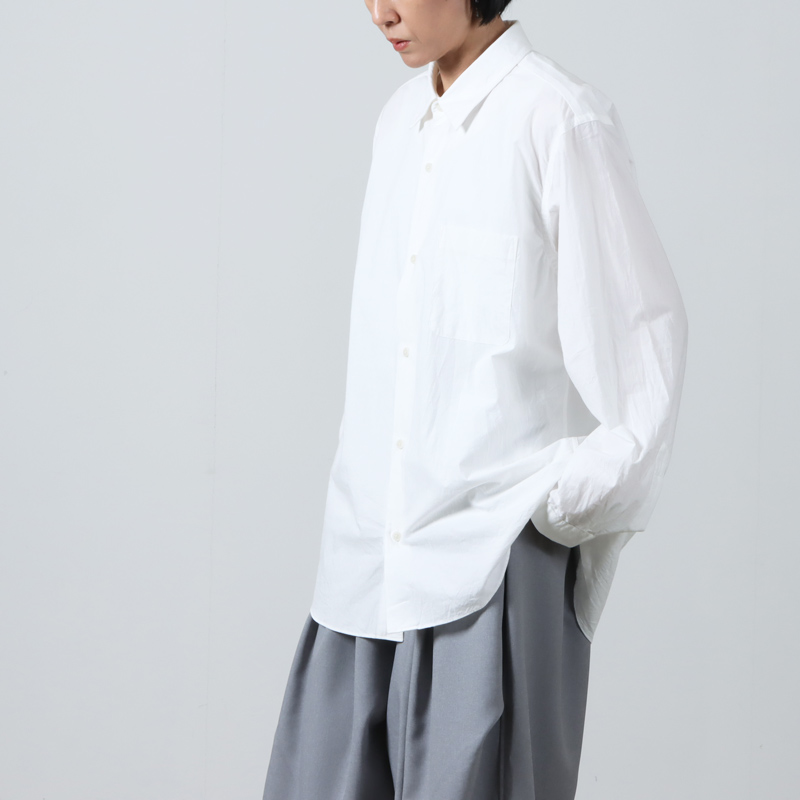 YAECA (ヤエカ) BUTTON SHITS WIDE / ボタンシャツ ワイド