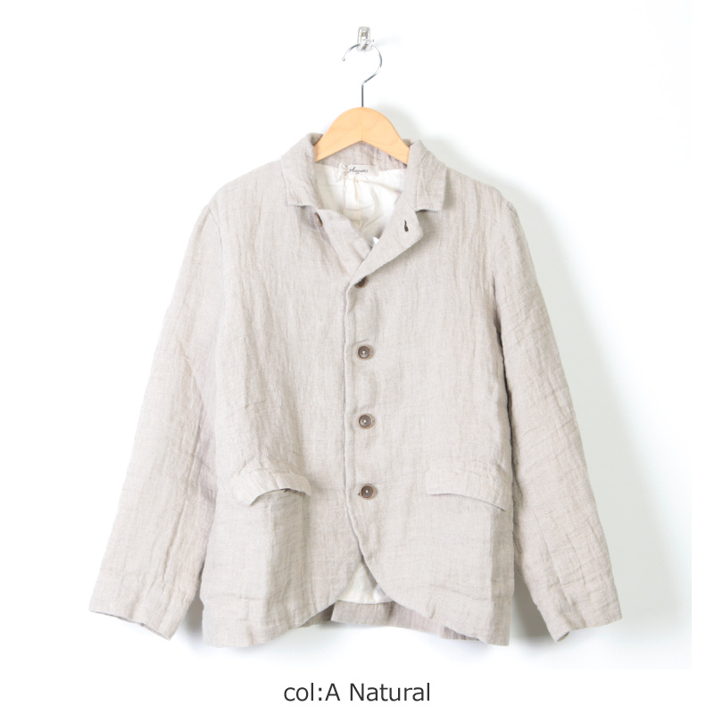 ICHI Antiquites (イチアンティークス) 東炊き二重織りリネンジャケット