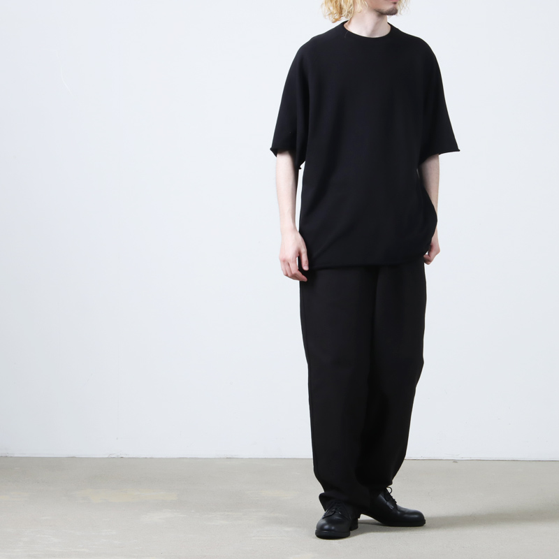 COMOLI (コモリ) LWコットン裏毛 半袖クルー