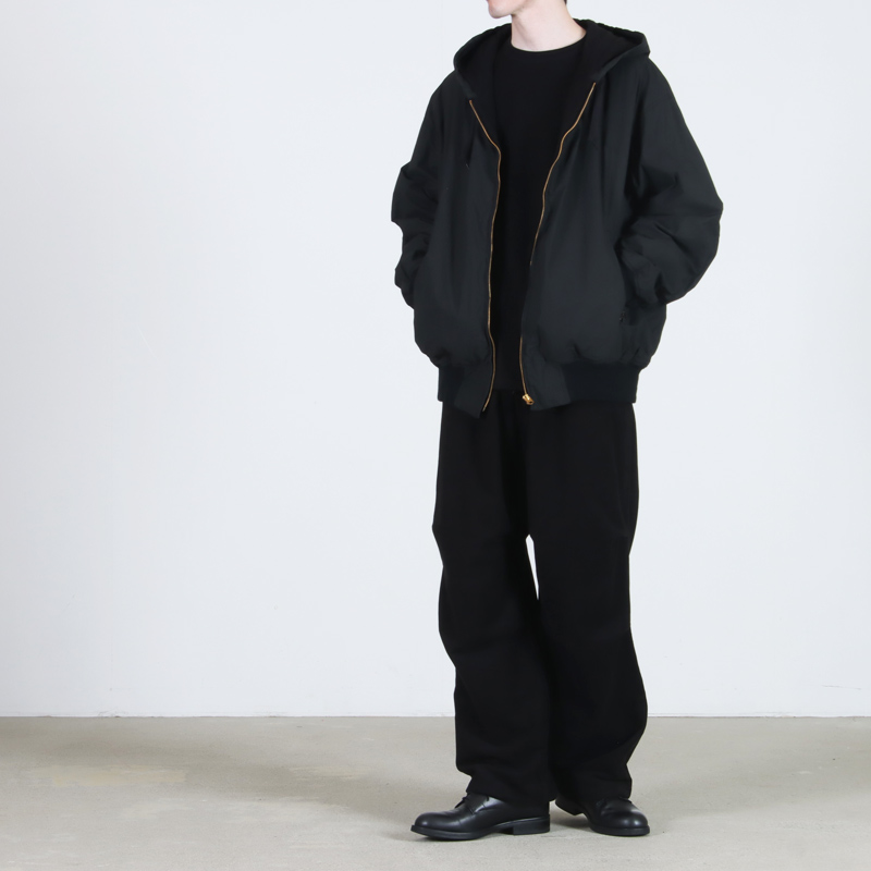 COMOLI (コモリ) コットンナイロン ジップパーカ