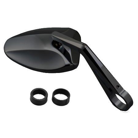 バーエンドミラー フェッララII ブラック - バイク