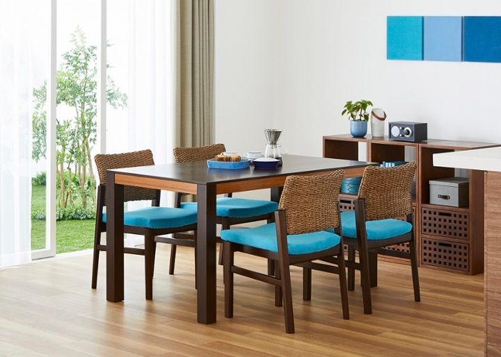 バンブー・ダイニングテーブルv02 1400～4人掛け～バンブー（竹）素材