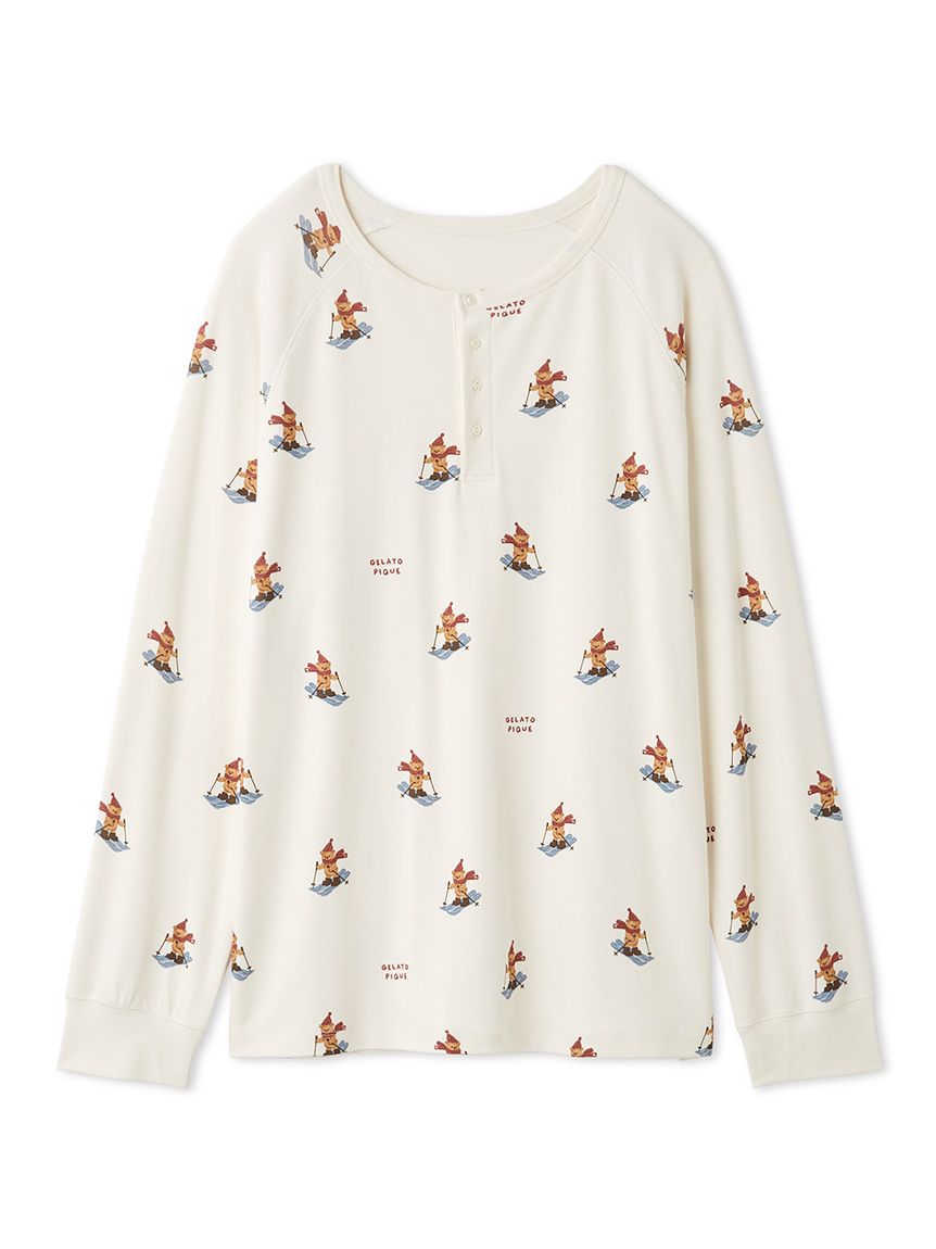 HOLIDAY】【HOMME】スキーベア柄ロンT(カットソー・Tシャツ)｜ルーム