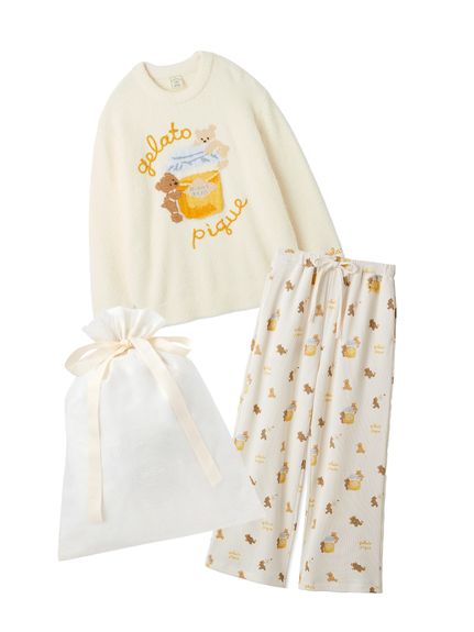 ラッピング済み】ベビモコはちみつベアジャガードプルオーバー&ロング