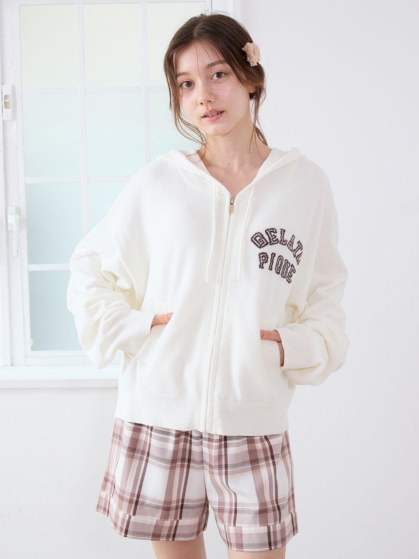 トラッドアイスクリームジャガードパーカー(パーカ)｜ルームウェア