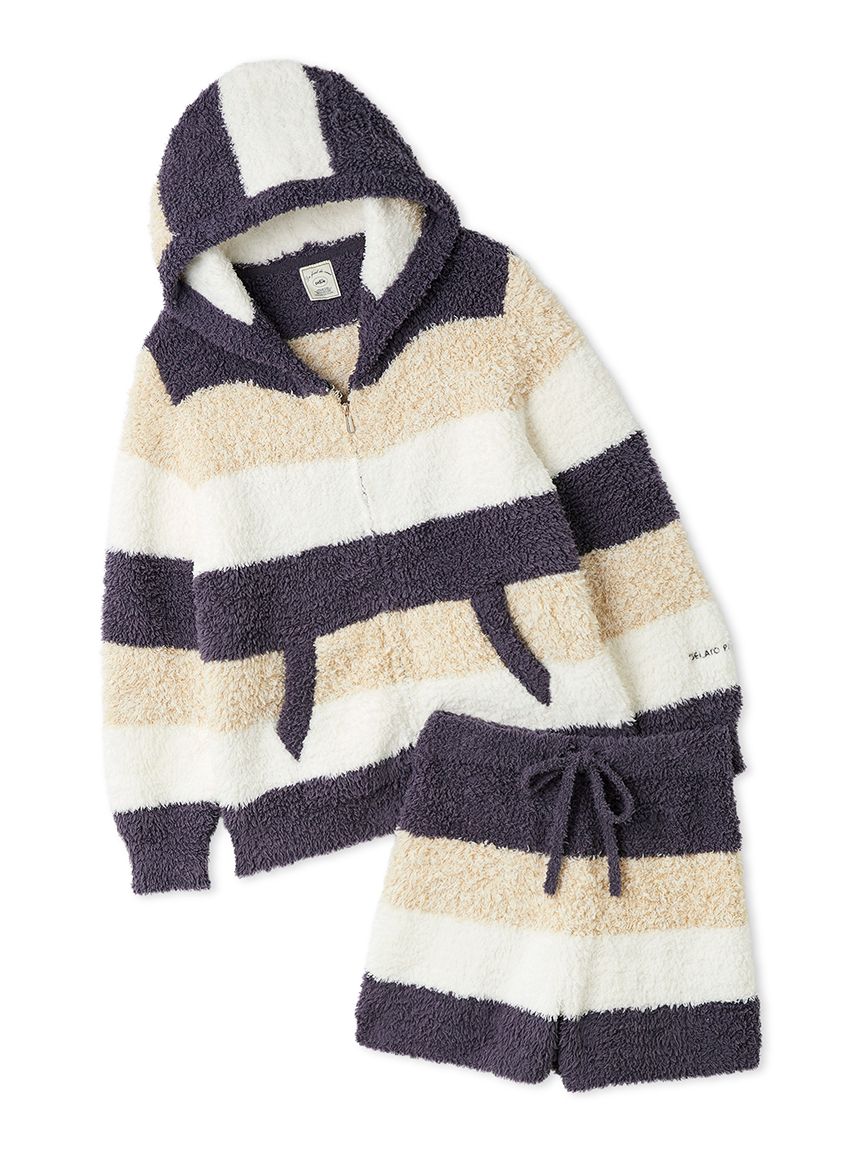 ONLINE限定】ジェラート3ボーダーパーカ＆ショートパンツセット