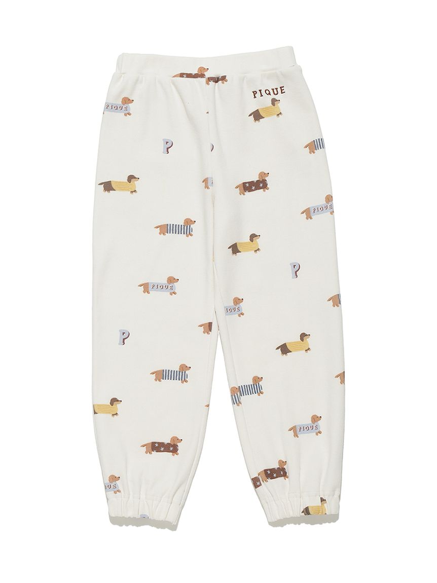 KIDS】ダックスフンド柄ロングパンツ(ロングパンツ)｜ルームウェア