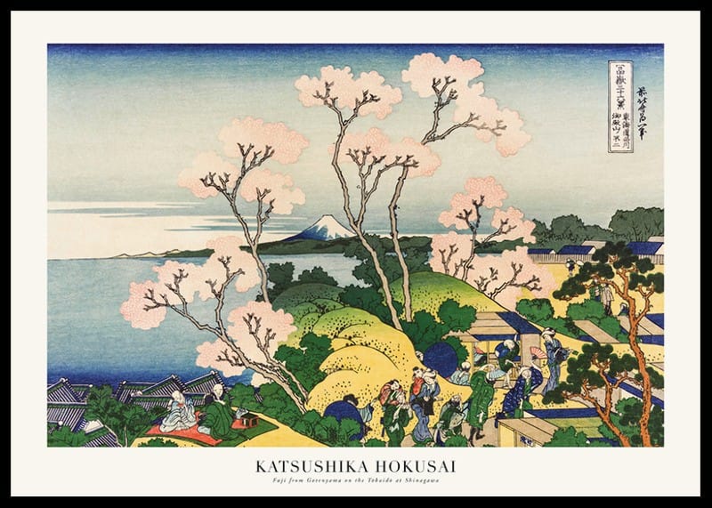 Fuji From Gotenyama On The Tōkaidō At Shinagawa By Katsushika