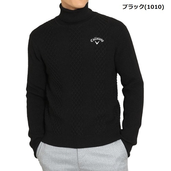 キャロウェイ メンズ ゴルフウェア 長袖 タートルネック セーター