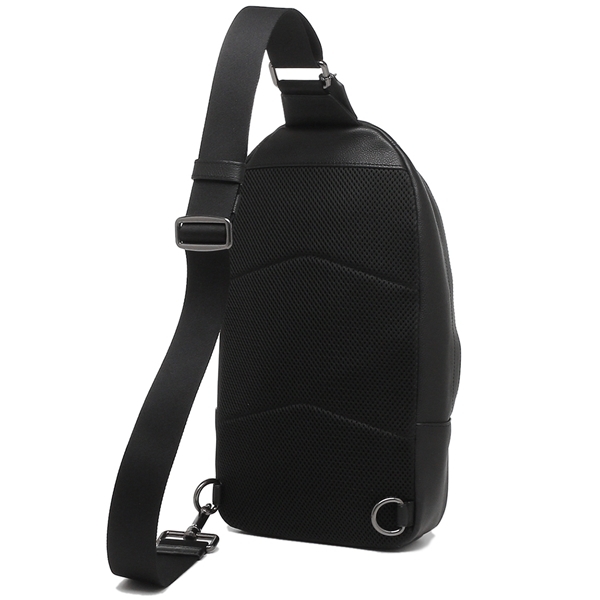 kuu様 coach バッグF49318 ブラック×デニムミッドナイトネイビー